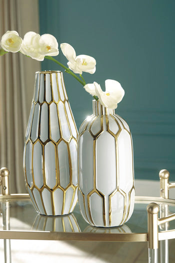Mohsen Vase (Set of 2) - Premium Vase from Ashley Furniture - Just $69.07! Shop now at Furniture Wholesale Plus  We are the best furniture store in Nashville, Hendersonville, Goodlettsville, Madison, Antioch, Mount Juliet, Lebanon, Gallatin, Springfield, Murfreesboro, Franklin, Brentwood