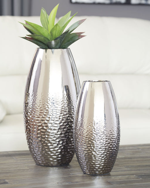 Dinesh Vase (Set of 2) - Premium Vase from Ashley Furniture - Just $69.07! Shop now at Furniture Wholesale Plus  We are the best furniture store in Nashville, Hendersonville, Goodlettsville, Madison, Antioch, Mount Juliet, Lebanon, Gallatin, Springfield, Murfreesboro, Franklin, Brentwood