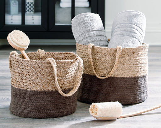 Parrish Basket (Set of 2) - Premium Basket from Ashley Furniture - Just $49.65! Shop now at Furniture Wholesale Plus  We are the best furniture store in Nashville, Hendersonville, Goodlettsville, Madison, Antioch, Mount Juliet, Lebanon, Gallatin, Springfield, Murfreesboro, Franklin, Brentwood