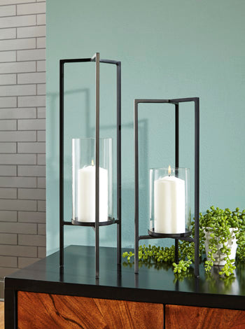 Ginette Candle Holder (Set of 2) - Premium Candle Holder from Ashley Furniture - Just $60.24! Shop now at Furniture Wholesale Plus  We are the best furniture store in Nashville, Hendersonville, Goodlettsville, Madison, Antioch, Mount Juliet, Lebanon, Gallatin, Springfield, Murfreesboro, Franklin, Brentwood