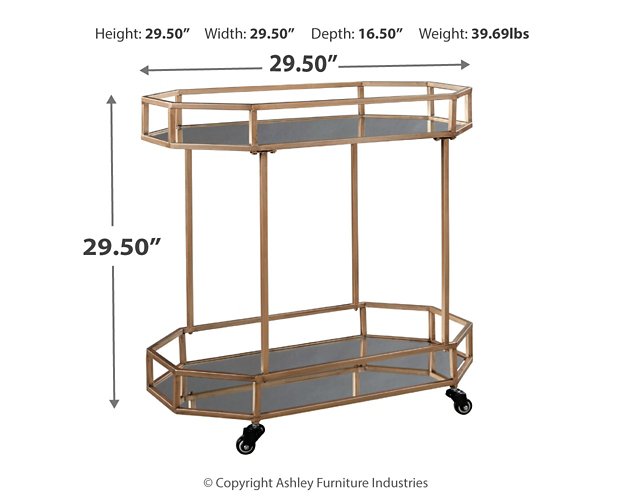 Daymont Bar Cart - Premium Bar Cart from Ashley Furniture - Just $148.51! Shop now at Furniture Wholesale Plus  We are the best furniture store in Nashville, Hendersonville, Goodlettsville, Madison, Antioch, Mount Juliet, Lebanon, Gallatin, Springfield, Murfreesboro, Franklin, Brentwood