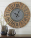 Payson Wall Clock - Premium Clock from Ashley Furniture - Just $116.84! Shop now at Furniture Wholesale Plus  We are the best furniture store in Nashville, Hendersonville, Goodlettsville, Madison, Antioch, Mount Juliet, Lebanon, Gallatin, Springfield, Murfreesboro, Franklin, Brentwood