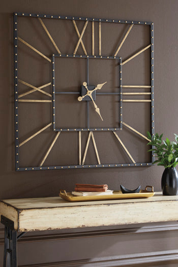 Thames Wall Clock - Premium Clock from Ashley Furniture - Just $116.84! Shop now at Furniture Wholesale Plus  We are the best furniture store in Nashville, Hendersonville, Goodlettsville, Madison, Antioch, Mount Juliet, Lebanon, Gallatin, Springfield, Murfreesboro, Franklin, Brentwood