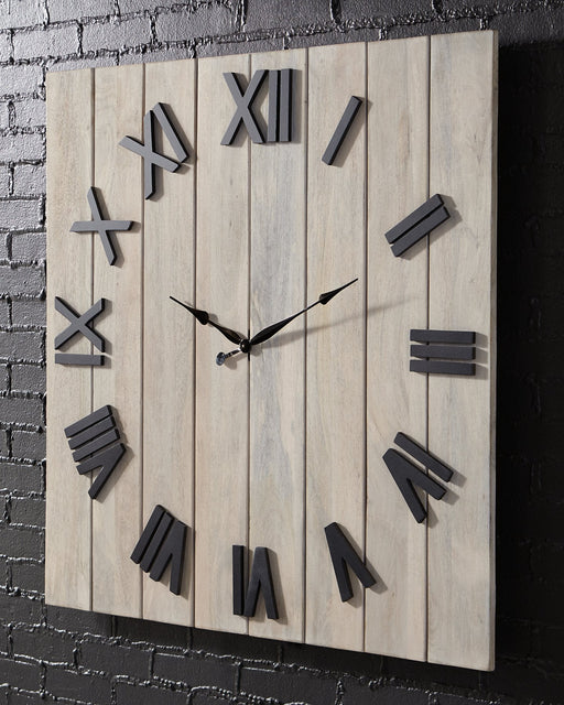 Bronson Wall Clock - Premium Clock from Ashley Furniture - Just $222.77! Shop now at Furniture Wholesale Plus  We are the best furniture store in Nashville, Hendersonville, Goodlettsville, Madison, Antioch, Mount Juliet, Lebanon, Gallatin, Springfield, Murfreesboro, Franklin, Brentwood