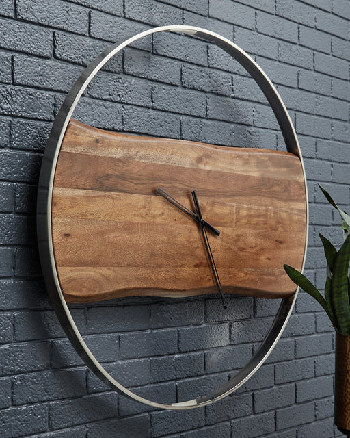 Panchali Wall Clock - Premium Clock from Ashley Furniture - Just $187.46! Shop now at Furniture Wholesale Plus  We are the best furniture store in Nashville, Hendersonville, Goodlettsville, Madison, Antioch, Mount Juliet, Lebanon, Gallatin, Springfield, Murfreesboro, Franklin, Brentwood