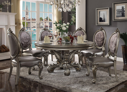 Versailles Antique Platinum Dining Table - Premium Dining Table from ACME East - Just $1704.30! Shop now at Furniture Wholesale Plus  We are the best furniture store in Nashville, Hendersonville, Goodlettsville, Madison, Antioch, Mount Juliet, Lebanon, Gallatin, Springfield, Murfreesboro, Franklin, Brentwood