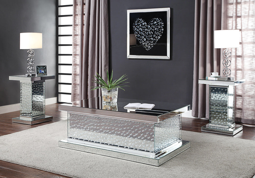 Nysa Mirrored & Faux Crystals Coffee Table - Premium Coffee Table from ACME East - Just $719.55! Shop now at Furniture Wholesale Plus  We are the best furniture store in Nashville, Hendersonville, Goodlettsville, Madison, Antioch, Mount Juliet, Lebanon, Gallatin, Springfield, Murfreesboro, Franklin, Brentwood