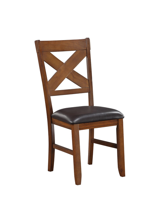 Acme Apollo X-Back Side Chair (Set of 2) in Walnut 70003 - Premium Dining Chair from ACME East - Just $257.40! Shop now at Furniture Wholesale Plus  We are the best furniture store in Nashville, Hendersonville, Goodlettsville, Madison, Antioch, Mount Juliet, Lebanon, Gallatin, Springfield, Murfreesboro, Franklin, Brentwood