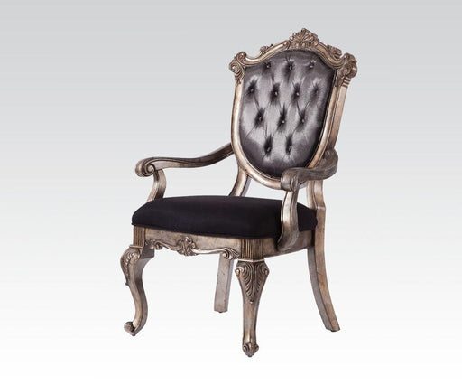 Acme Chantelle Button Tufted Back Seat Dining Arm Chair (Set of 2) in Antique Platinum 60543 - Premium Dining Chair from ACME East - Just $813.15! Shop now at Furniture Wholesale Plus  We are the best furniture store in Nashville, Hendersonville, Goodlettsville, Madison, Antioch, Mount Juliet, Lebanon, Gallatin, Springfield, Murfreesboro, Franklin, Brentwood