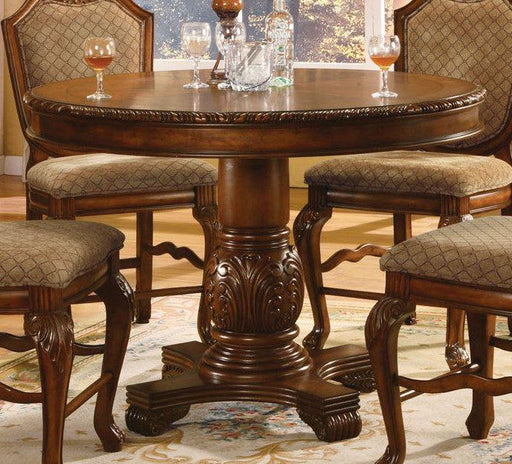 Acme Chateau De Ville Round Counter Height Pedestal Table in Cherry 04082 - Premium Dining Table from ACME East - Just $581.10! Shop now at Furniture Wholesale Plus  We are the best furniture store in Nashville, Hendersonville, Goodlettsville, Madison, Antioch, Mount Juliet, Lebanon, Gallatin, Springfield, Murfreesboro, Franklin, Brentwood