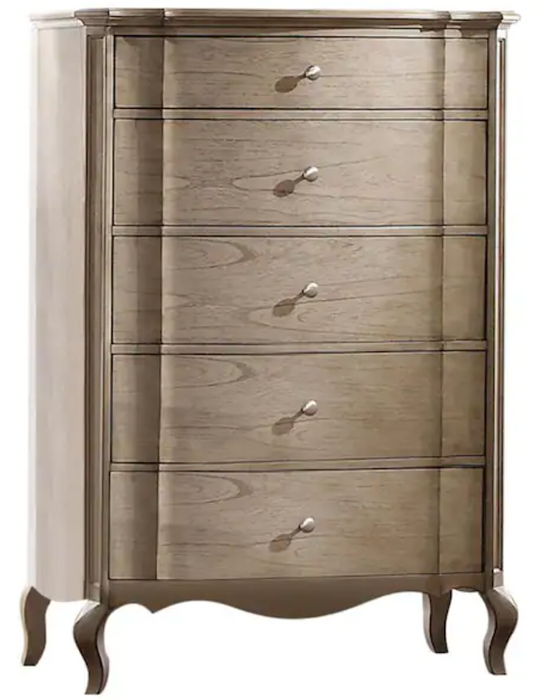 Acme Chelmsford 5-Drawer Chest in Antique Taupe 26056 - Premium Chest from ACME East - Just $1402.05! Shop now at Furniture Wholesale Plus  We are the best furniture store in Nashville, Hendersonville, Goodlettsville, Madison, Antioch, Mount Juliet, Lebanon, Gallatin, Springfield, Murfreesboro, Franklin, Brentwood