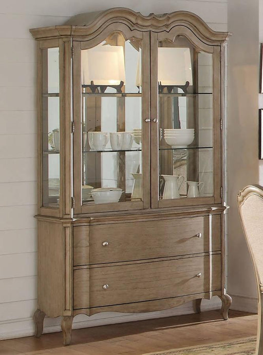 Acme Chelmsford Hutch and Buffet in Antique Taupe 66054 - Premium China from ACME East - Just $2850.90! Shop now at Furniture Wholesale Plus  We are the best furniture store in Nashville, Hendersonville, Goodlettsville, Madison, Antioch, Mount Juliet, Lebanon, Gallatin, Springfield, Murfreesboro, Franklin, Brentwood