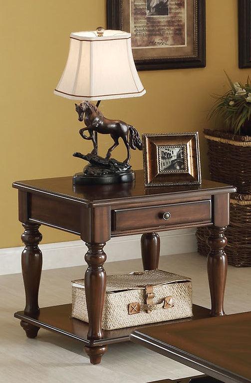 Acme Farrel End Table in Walnut 82746 - Premium End Table from ACME East - Just $269.10! Shop now at Furniture Wholesale Plus  We are the best furniture store in Nashville, Hendersonville, Goodlettsville, Madison, Antioch, Mount Juliet, Lebanon, Gallatin, Springfield, Murfreesboro, Franklin, Brentwood