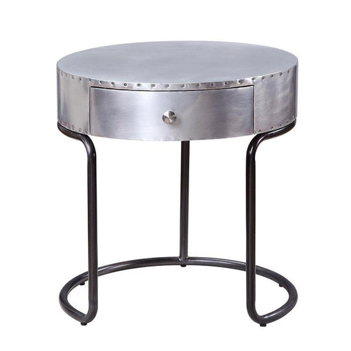 Acme Furniture Brancaster End Table in Aluminum 84882 - Premium End Table from ACME East - Just $676.65! Shop now at Furniture Wholesale Plus  We are the best furniture store in Nashville, Hendersonville, Goodlettsville, Madison, Antioch, Mount Juliet, Lebanon, Gallatin, Springfield, Murfreesboro, Franklin, Brentwood