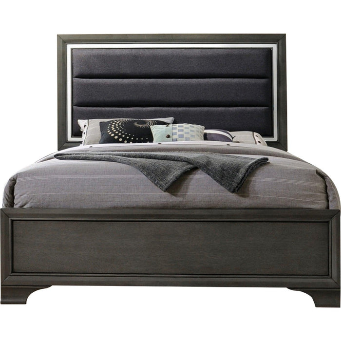 Acme Furniture Carine II King Panel Bed in Gray 26257EK - Premium Bed from ACME East - Just $575.25! Shop now at Furniture Wholesale Plus  We are the best furniture store in Nashville, Hendersonville, Goodlettsville, Madison, Antioch, Mount Juliet, Lebanon, Gallatin, Springfield, Murfreesboro, Franklin, Brentwood