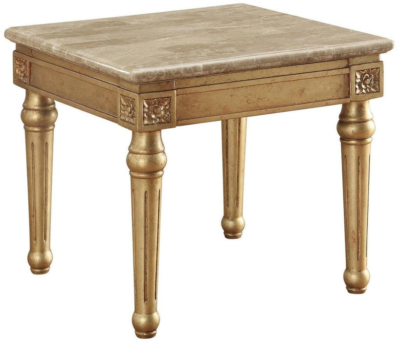 Acme Furniture Daesha End Table in Marble/Antique Gold 81717 - Premium End Table from ACME East - Just $643.50! Shop now at Furniture Wholesale Plus  We are the best furniture store in Nashville, Hendersonville, Goodlettsville, Madison, Antioch, Mount Juliet, Lebanon, Gallatin, Springfield, Murfreesboro, Franklin, Brentwood