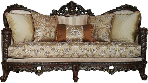 Acme Furniture Devayne Sofa with 6 Pillows in Dark Walnut 50685 - Premium Sofa from ACME East - Just $3666! Shop now at Furniture Wholesale Plus  We are the best furniture store in Nashville, Hendersonville, Goodlettsville, Madison, Antioch, Mount Juliet, Lebanon, Gallatin, Springfield, Murfreesboro, Franklin, Brentwood