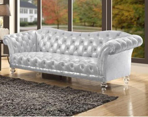 Acme Furniture Dixie Sofa in Metallic Silver 52780 - Premium Sofa from ACME East - Just $1655.55! Shop now at Furniture Wholesale Plus  We are the best furniture store in Nashville, Hendersonville, Goodlettsville, Madison, Antioch, Mount Juliet, Lebanon, Gallatin, Springfield, Murfreesboro, Franklin, Brentwood