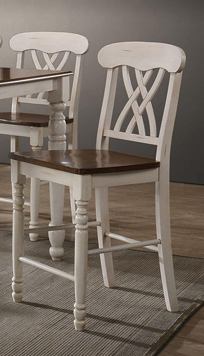 Acme Furniture Dylan Counter Chair in Buttermilk and Oak (Set of 2) 70432 - Premium Chair from ACME East - Just $253.50! Shop now at Furniture Wholesale Plus  We are the best furniture store in Nashville, Hendersonville, Goodlettsville, Madison, Antioch, Mount Juliet, Lebanon, Gallatin, Springfield, Murfreesboro, Franklin, Brentwood