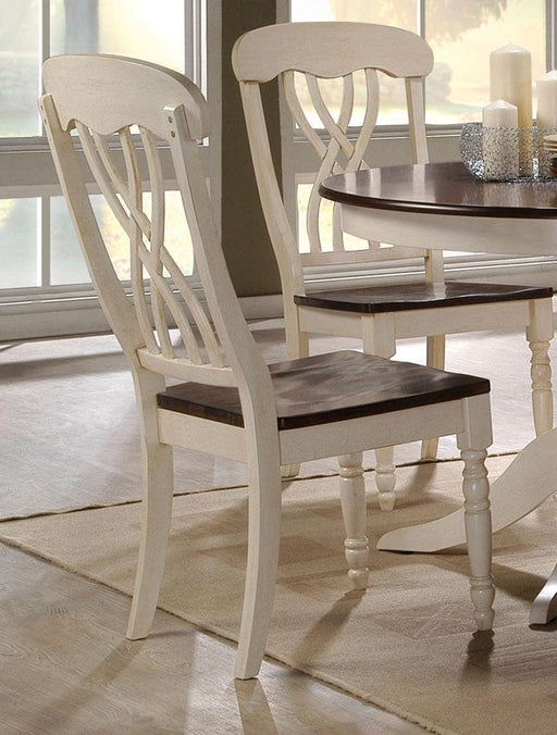 Acme Furniture Dylan Side Chair in Buttermilk and Oak (Set of 2) 70333 - Premium Side Chair from ACME East - Just $273! Shop now at Furniture Wholesale Plus  We are the best furniture store in Nashville, Hendersonville, Goodlettsville, Madison, Antioch, Mount Juliet, Lebanon, Gallatin, Springfield, Murfreesboro, Franklin, Brentwood