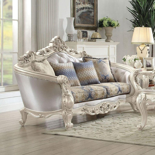 Acme Furniture Gorsedd Loveseat in Antique White 52441 - Premium Loveseat from ACME East - Just $2745.60! Shop now at Furniture Wholesale Plus  We are the best furniture store in Nashville, Hendersonville, Goodlettsville, Madison, Antioch, Mount Juliet, Lebanon, Gallatin, Springfield, Murfreesboro, Franklin, Brentwood