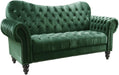 Acme Furniture Iberis Loveseat in Green Velvet 53402 - Premium Loveseat from ACME East - Just $575.25! Shop now at Furniture Wholesale Plus  We are the best furniture store in Nashville, Hendersonville, Goodlettsville, Madison, Antioch, Mount Juliet, Lebanon, Gallatin, Springfield, Murfreesboro, Franklin, Brentwood