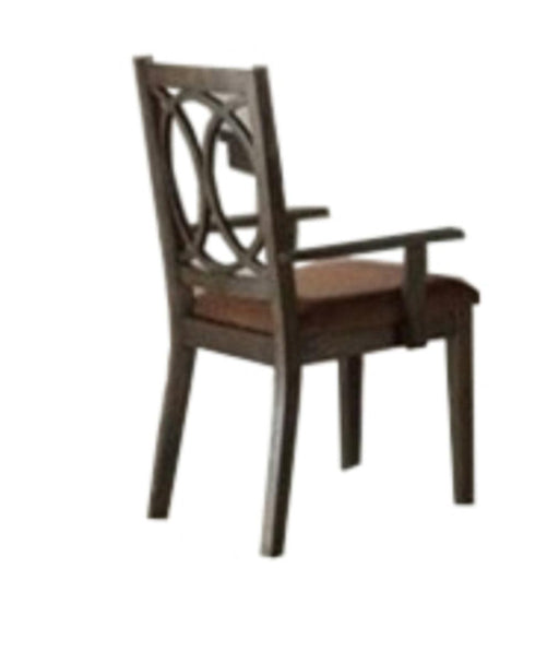 Acme Furniture Jameson Arm Chair (Set of 2) in Brown Fabric & Espresso 62319 - Premium Arm Chair from ACME East - Just $325.65! Shop now at Furniture Wholesale Plus  We are the best furniture store in Nashville, Hendersonville, Goodlettsville, Madison, Antioch, Mount Juliet, Lebanon, Gallatin, Springfield, Murfreesboro, Franklin, Brentwood