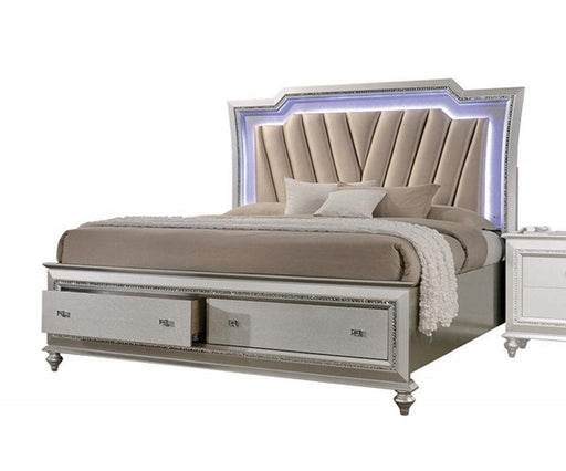 Acme Furniture Kaitlyn Queen Storage Bed in Champagne - Premium Bed from ACME East - Just $1581.45! Shop now at Furniture Wholesale Plus  We are the best furniture store in Nashville, Hendersonville, Goodlettsville, Madison, Antioch, Mount Juliet, Lebanon, Gallatin, Springfield, Murfreesboro, Franklin, Brentwood