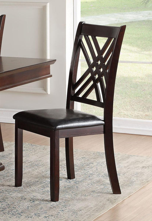 Acme Furniture Katrien Side Chair in Black and Espresso (Set of 2) 71857 - Premium Side Chair from ACME East - Just $280.80! Shop now at Furniture Wholesale Plus  We are the best furniture store in Nashville, Hendersonville, Goodlettsville, Madison, Antioch, Mount Juliet, Lebanon, Gallatin, Springfield, Murfreesboro, Franklin, Brentwood