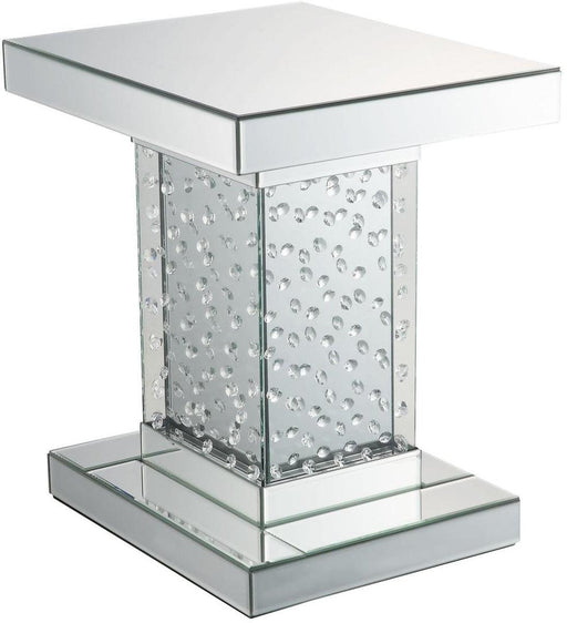 Acme Furniture Nysa End Table in Mirrored & Faux Crystals 80284 - Premium End Table from ACME East - Just $312! Shop now at Furniture Wholesale Plus  We are the best furniture store in Nashville, Hendersonville, Goodlettsville, Madison, Antioch, Mount Juliet, Lebanon, Gallatin, Springfield, Murfreesboro, Franklin, Brentwood