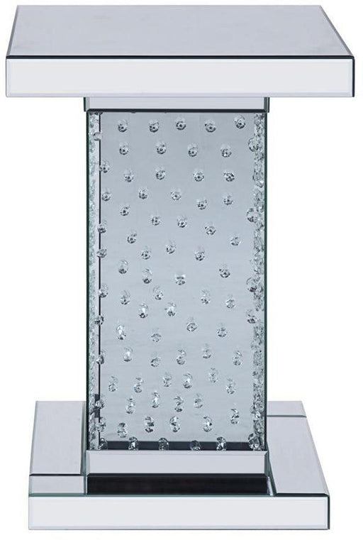 Acme Furniture Nysa End Table in Mirrored & Faux Crystals 81412 - Premium End Table from ACME East - Just $382.20! Shop now at Furniture Wholesale Plus  We are the best furniture store in Nashville, Hendersonville, Goodlettsville, Madison, Antioch, Mount Juliet, Lebanon, Gallatin, Springfield, Murfreesboro, Franklin, Brentwood