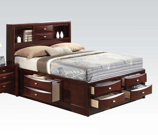 Acme Ireland Queen Storage Bed in Brown 21600Q - Premium Bed from ACME East - Just $1507.35! Shop now at Furniture Wholesale Plus  We are the best furniture store in Nashville, Hendersonville, Goodlettsville, Madison, Antioch, Mount Juliet, Lebanon, Gallatin, Springfield, Murfreesboro, Franklin, Brentwood