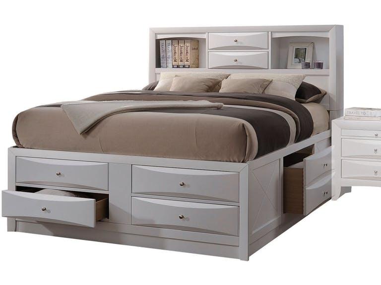 Acme Ireland Full Storage Bed in White 21710F - Premium Bed from ACME East - Just $1468.35! Shop now at Furniture Wholesale Plus  We are the best furniture store in Nashville, Hendersonville, Goodlettsville, Madison, Antioch, Mount Juliet, Lebanon, Gallatin, Springfield, Murfreesboro, Franklin, Brentwood