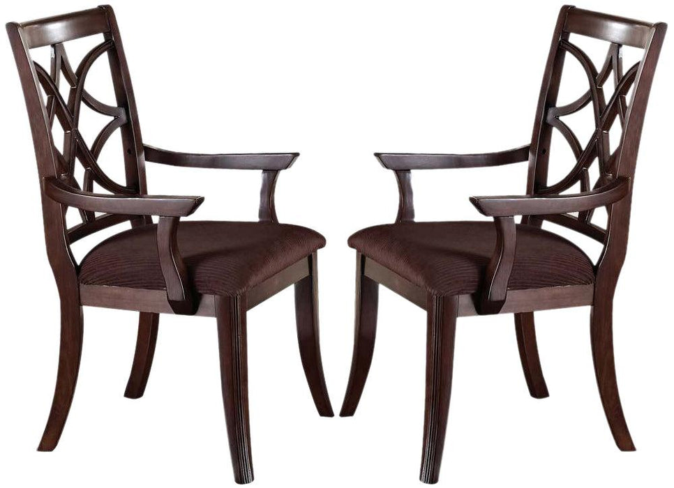 Acme Keenan Dining Arm Chairs (Set of 2) in Dark Walnut 60258 - Premium Dining Chair from ACME East - Just $471.90! Shop now at Furniture Wholesale Plus  We are the best furniture store in Nashville, Hendersonville, Goodlettsville, Madison, Antioch, Mount Juliet, Lebanon, Gallatin, Springfield, Murfreesboro, Franklin, Brentwood