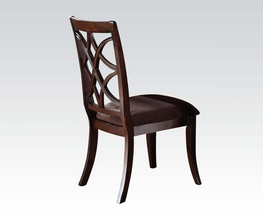 Acme Keenan Dining Side Chairs (Set of 2) in Dark Walnut 60257 - Premium Dining Chair from ACME East - Just $382.20! Shop now at Furniture Wholesale Plus  We are the best furniture store in Nashville, Hendersonville, Goodlettsville, Madison, Antioch, Mount Juliet, Lebanon, Gallatin, Springfield, Murfreesboro, Franklin, Brentwood