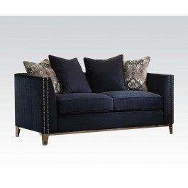 Acme Phaedra Loveseat with 4 Pillows in Blue Fabric 52831 - Premium Loveseat from ACME East - Just $1638! Shop now at Furniture Wholesale Plus  We are the best furniture store in Nashville, Hendersonville, Goodlettsville, Madison, Antioch, Mount Juliet, Lebanon, Gallatin, Springfield, Murfreesboro, Franklin, Brentwood