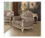 Acme Ragenardus Chair with 1 Pillow in Gray Fabric & Antique White 56022 - Premium Chair from ACME East - Just $1581.45! Shop now at Furniture Wholesale Plus  We are the best furniture store in Nashville, Hendersonville, Goodlettsville, Madison, Antioch, Mount Juliet, Lebanon, Gallatin, Springfield, Murfreesboro, Franklin, Brentwood