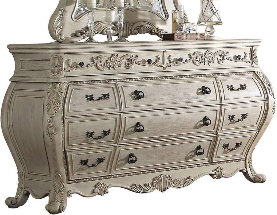 Acme Ragenardus Dresser in Antique White 27015 - Premium Dresser from ACME East - Just $1864.20! Shop now at Furniture Wholesale Plus  We are the best furniture store in Nashville, Hendersonville, Goodlettsville, Madison, Antioch, Mount Juliet, Lebanon, Gallatin, Springfield, Murfreesboro, Franklin, Brentwood