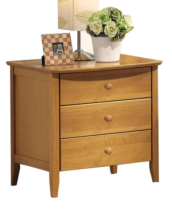 Acme San Marino Youth 3-Drawer Nightstand in Maple 08948 - Premium Nightstand from ACME East - Just $224.25! Shop now at Furniture Wholesale Plus  We are the best furniture store in Nashville, Hendersonville, Goodlettsville, Madison, Antioch, Mount Juliet, Lebanon, Gallatin, Springfield, Murfreesboro, Franklin, Brentwood