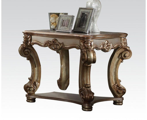 Acme Vendome End Table in Gold Patina 83001 - Premium End Table from ACME East - Just $546! Shop now at Furniture Wholesale Plus  We are the best furniture store in Nashville, Hendersonville, Goodlettsville, Madison, Antioch, Mount Juliet, Lebanon, Gallatin, Springfield, Murfreesboro, Franklin, Brentwood