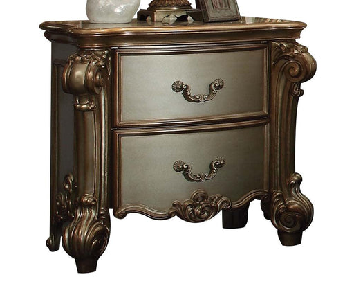 Acme Vendome Nightstand in Gold Patina 23003 - Premium Nightstand from ACME East - Just $848.25! Shop now at Furniture Wholesale Plus  We are the best furniture store in Nashville, Hendersonville, Goodlettsville, Madison, Antioch, Mount Juliet, Lebanon, Gallatin, Springfield, Murfreesboro, Franklin, Brentwood