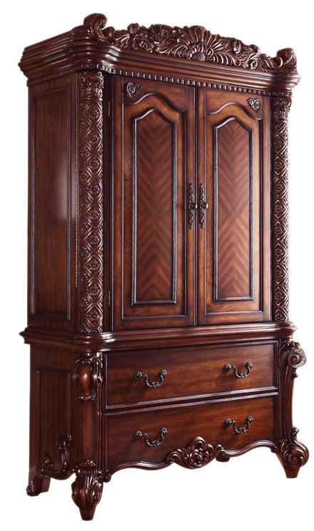 Acme Vendome Traditional TV Armoire in Cherry 22007 - Premium Armoire from ACME East - Just $4241.25! Shop now at Furniture Wholesale Plus  We are the best furniture store in Nashville, Hendersonville, Goodlettsville, Madison, Antioch, Mount Juliet, Lebanon, Gallatin, Springfield, Murfreesboro, Franklin, Brentwood