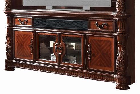 Acme Vendome TV Console in Cherry 91318 - Premium TV Console from ACME East - Just $2226.90! Shop now at Furniture Wholesale Plus  We are the best furniture store in Nashville, Hendersonville, Goodlettsville, Madison, Antioch, Mount Juliet, Lebanon, Gallatin, Springfield, Murfreesboro, Franklin, Brentwood