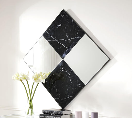 Angwin Mirrored & Faux Marble Accent Mirror (Wall) - Premium Mirror from ACME East - Just $171.60! Shop now at Furniture Wholesale Plus  We are the best furniture store in Nashville, Hendersonville, Goodlettsville, Madison, Antioch, Mount Juliet, Lebanon, Gallatin, Springfield, Murfreesboro, Franklin, Brentwood