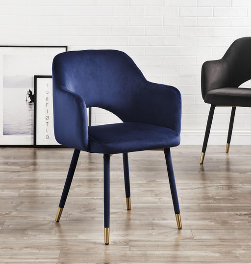 Applewood Ocean Blue Velvet & Gold Accent Chair - Premium Chair from ACME East - Just $269.10! Shop now at Furniture Wholesale Plus  We are the best furniture store in Nashville, Hendersonville, Goodlettsville, Madison, Antioch, Mount Juliet, Lebanon, Gallatin, Springfield, Murfreesboro, Franklin, Brentwood