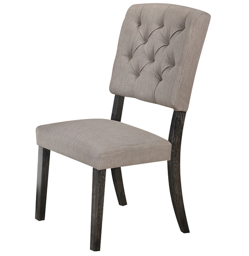 Bernard Fabric & Weathered Gray Oak Side Chair - Premium Dining Chair from ACME East - Just $393.90! Shop now at Furniture Wholesale Plus  We are the best furniture store in Nashville, Hendersonville, Goodlettsville, Madison, Antioch, Mount Juliet, Lebanon, Gallatin, Springfield, Murfreesboro, Franklin, Brentwood