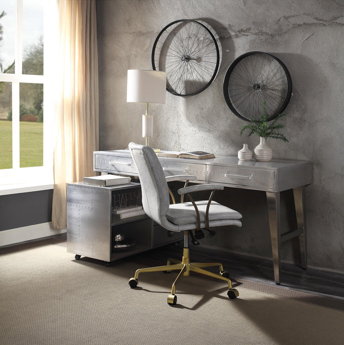 Brancaster Aluminum Desk - Premium Desk from ACME East - Just $1080.30! Shop now at Furniture Wholesale Plus  We are the best furniture store in Nashville, Hendersonville, Goodlettsville, Madison, Antioch, Mount Juliet, Lebanon, Gallatin, Springfield, Murfreesboro, Franklin, Brentwood