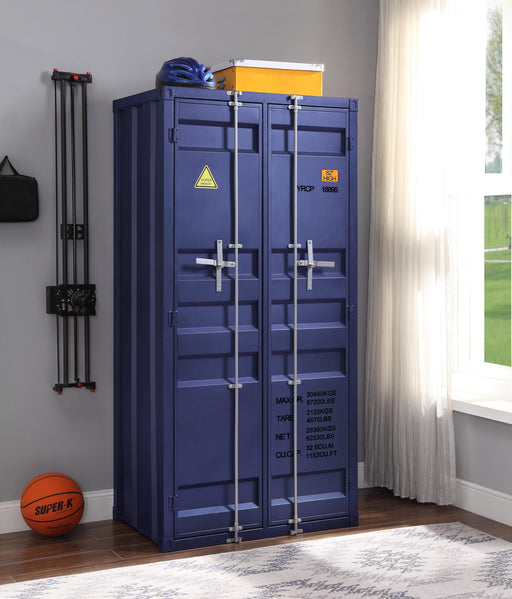 Cargo Blue Wardrobe (Double Door) - Premium Wardrobe from ACME East - Just $1060.80! Shop now at Furniture Wholesale Plus  We are the best furniture store in Nashville, Hendersonville, Goodlettsville, Madison, Antioch, Mount Juliet, Lebanon, Gallatin, Springfield, Murfreesboro, Franklin, Brentwood