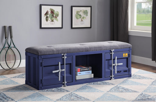 Cargo Gray Fabric & Blue Bench (Storage) - Premium Bench from ACME East - Just $544.05! Shop now at Furniture Wholesale Plus  We are the best furniture store in Nashville, Hendersonville, Goodlettsville, Madison, Antioch, Mount Juliet, Lebanon, Gallatin, Springfield, Murfreesboro, Franklin, Brentwood