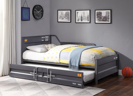 Cargo Gunmetal Daybed & Trundle (Twin Size) - Premium Daybed w/ Trundle from ACME East - Just $551.85! Shop now at Furniture Wholesale Plus  We are the best furniture store in Nashville, Hendersonville, Goodlettsville, Madison, Antioch, Mount Juliet, Lebanon, Gallatin, Springfield, Murfreesboro, Franklin, Brentwood